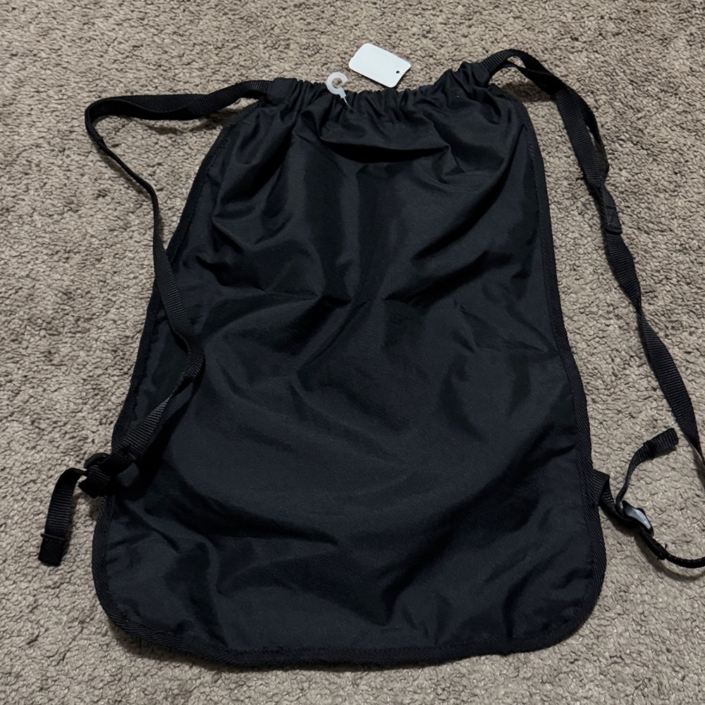 NWT Nike “String” Backpack-Black/Blue-Nylon Lightweight-Unisex - Picture 7 of 10